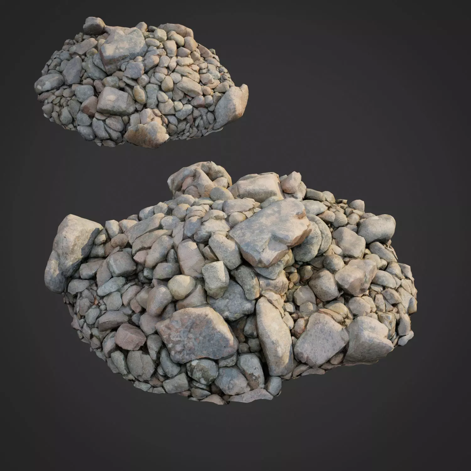 3d scanned nature stone 034 Low-poly 3D model_0