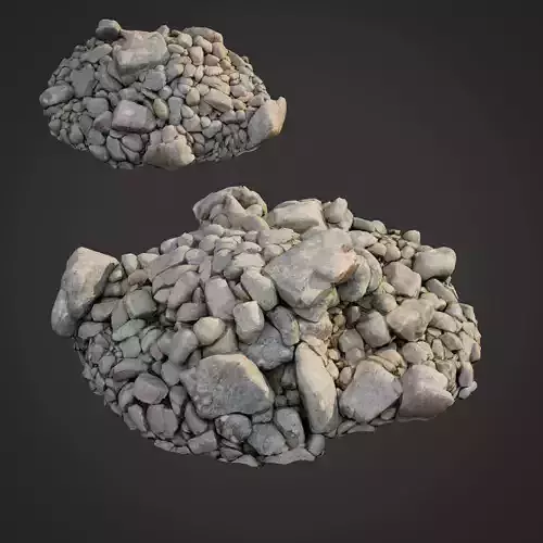 3d scanned nature stone 034