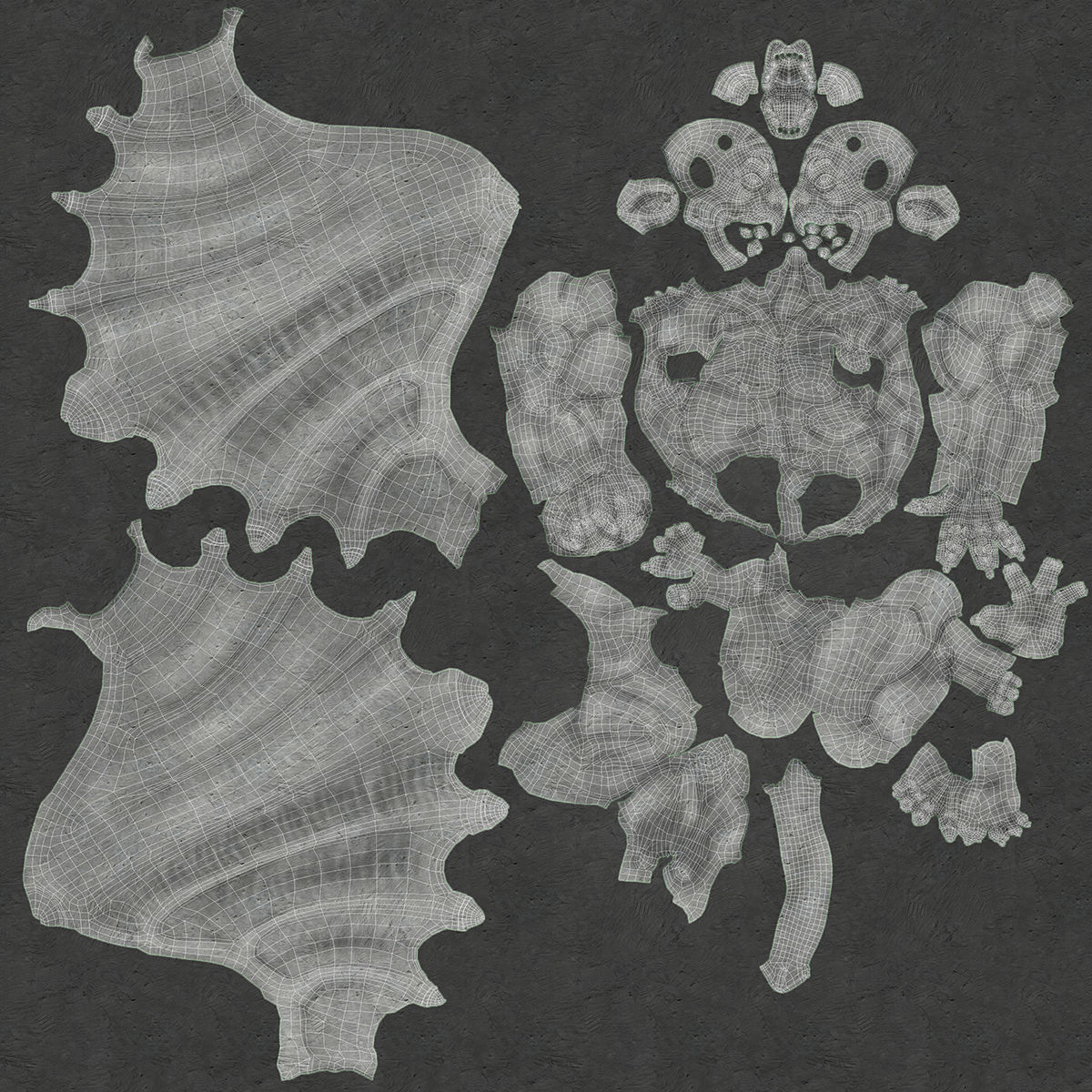 Gargoyle Statue 3D model_8