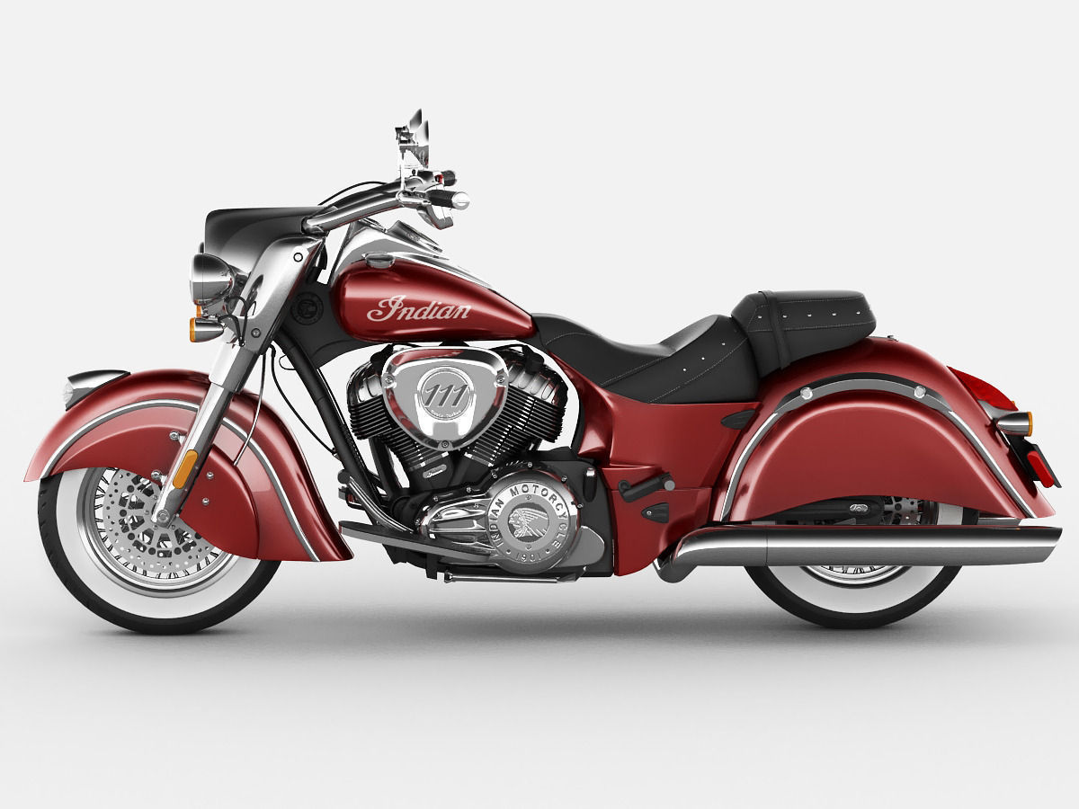 Indian Chief Classic motorcycle 3D Model MAX OBJ 3DS FBX ...