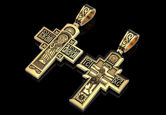 Cross Holy Apostle Andrew 3D print model