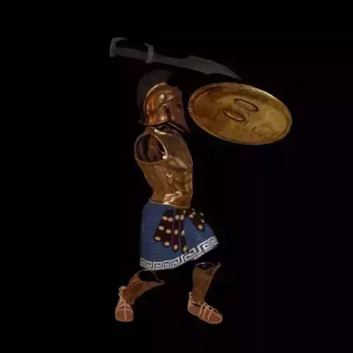 spartan armor all Low-poly 3D model