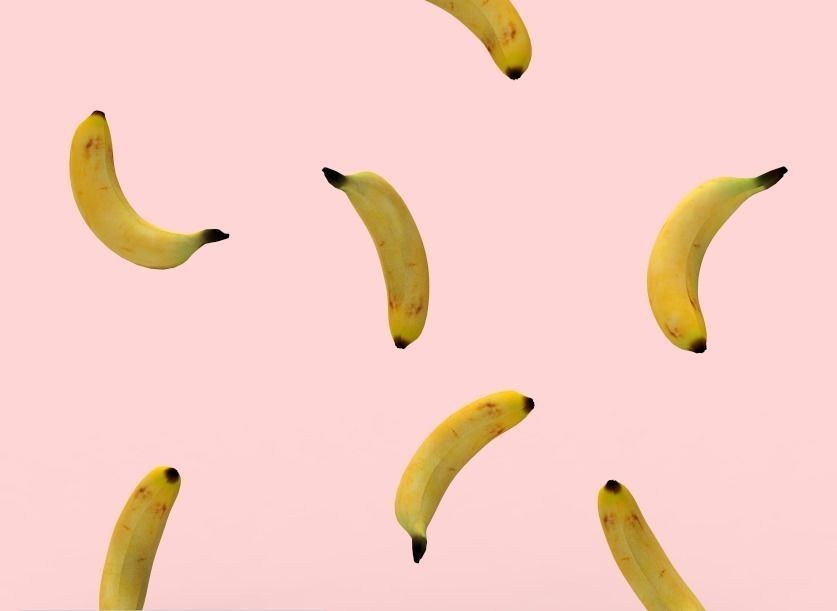 Banana Low-poly 3D model