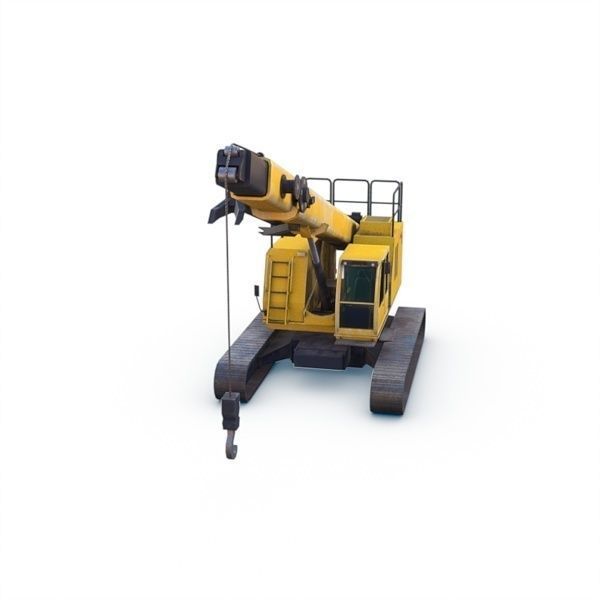 Crawler crane 01 Low-poly 3D model_13