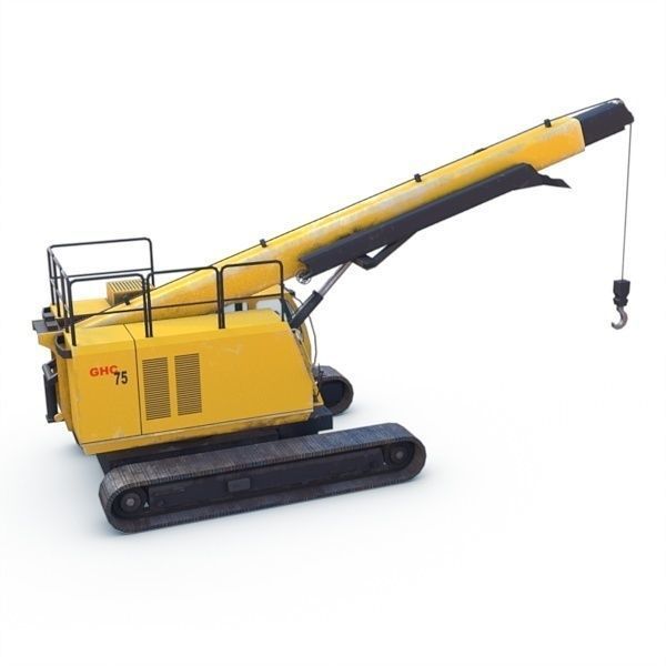 Crawler crane 01 Low-poly 3D model_9