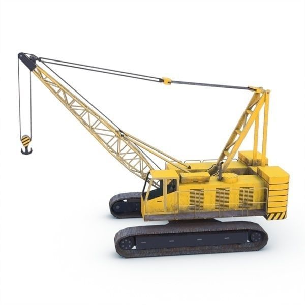 Crawler crane 02 Low-poly 3D model_3