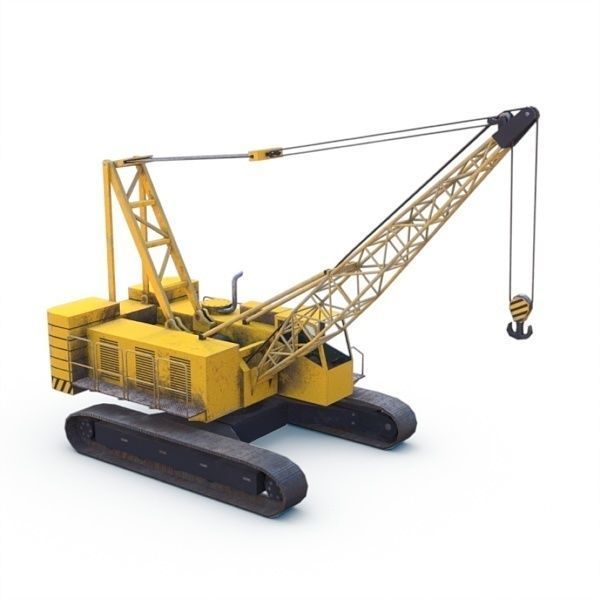 Crawler crane 02 Low-poly 3D model_11
