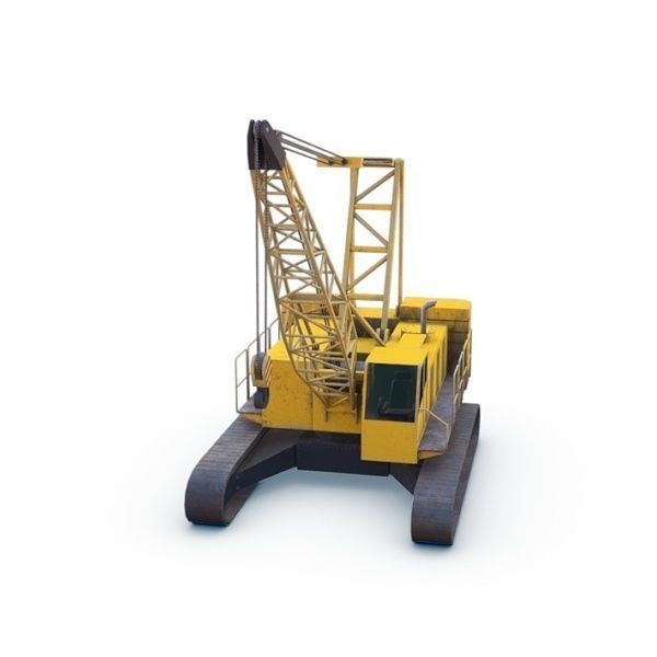 Crawler crane 02 Low-poly 3D model_13