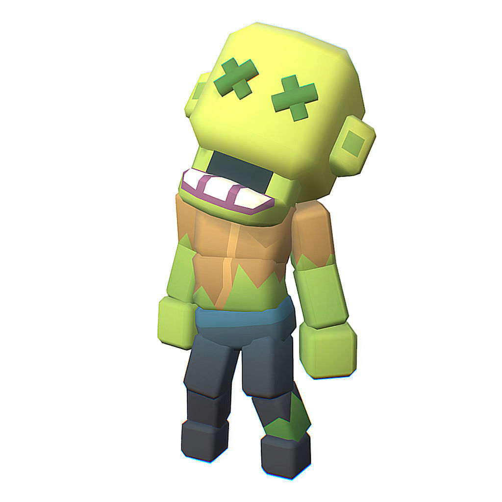 Zombie - Proto Series Low-poly 3D model_8