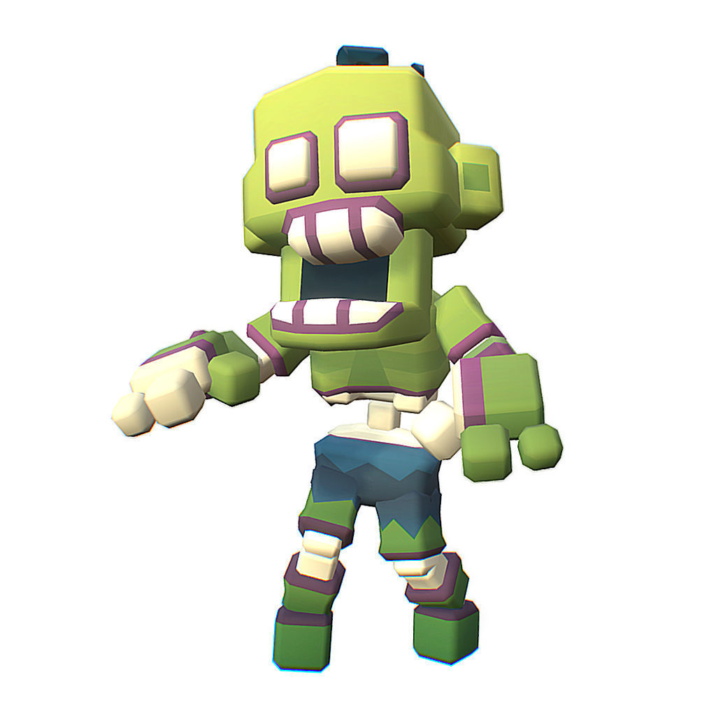 Zombie - Proto Series Low-poly 3D model_7