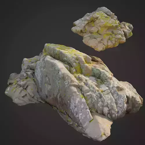 3d scanned nature stone 036