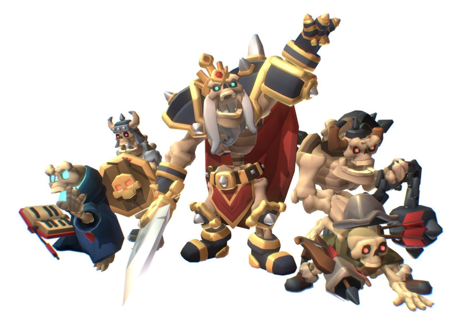 Skeleton Crew - Proto Series Low-poly 3D model_1