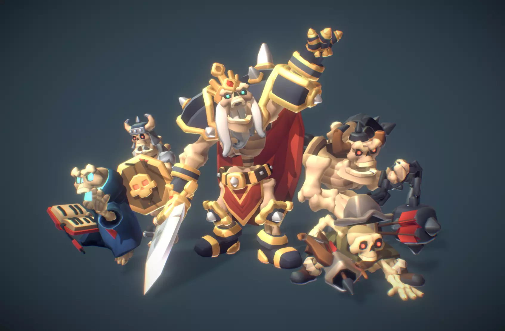 Skeleton Crew - Proto Series Low-poly 3D model_0