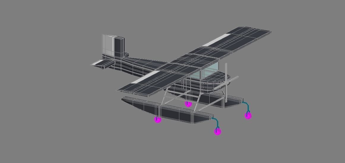 Sea Plane 3D model_1