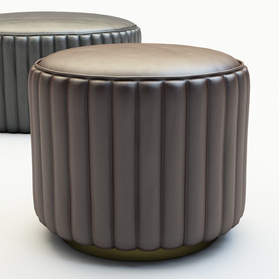 Pouf Cobra and Lips 3D model_1
