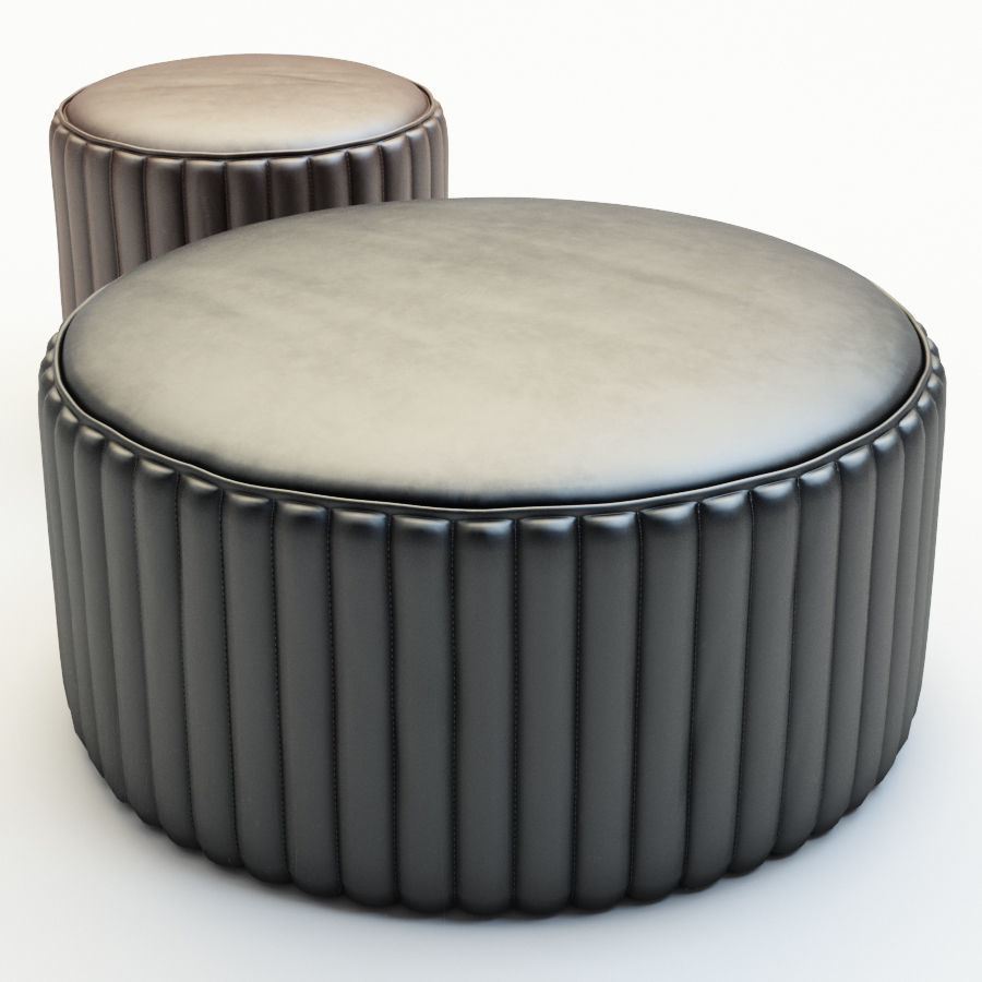 Pouf Cobra and Lips 3D model_2