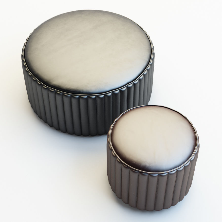 Pouf Cobra and Lips 3D model_4