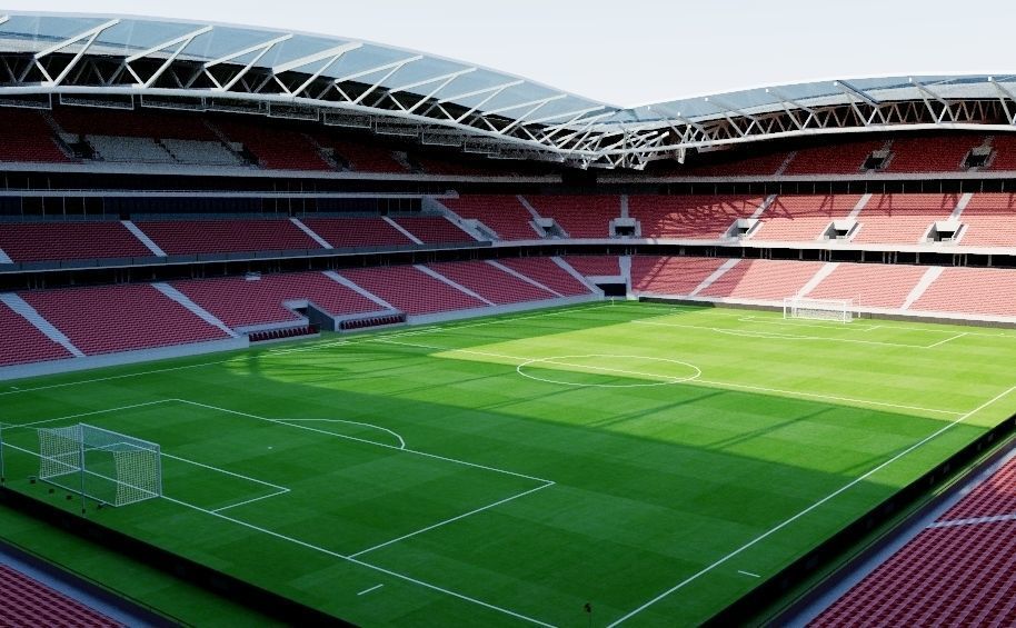 Allianz Riviera - Stade de Nice Low-poly 3D model_3