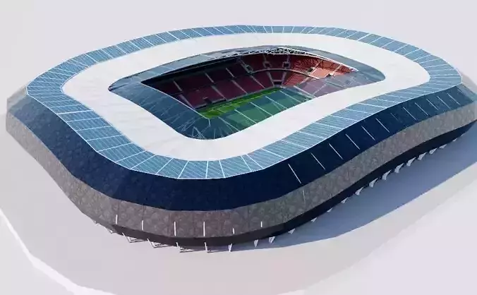 Allianz Riviera - Stade de Nice Low-poly 3D model