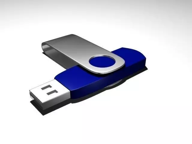 Pen Drive Low-poly 3D model_0