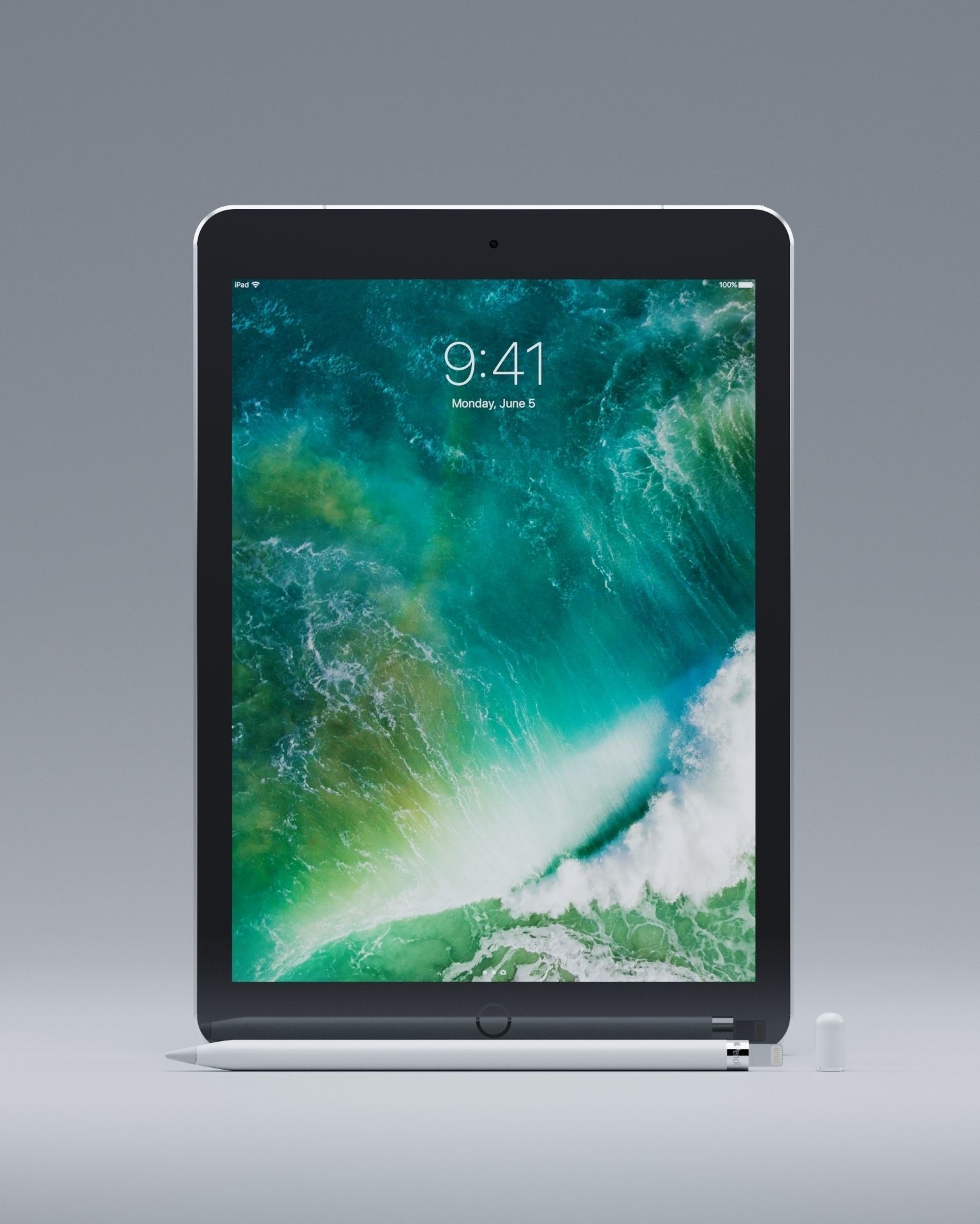 Ipad Pro and Apple Pencil Free 3D model_1