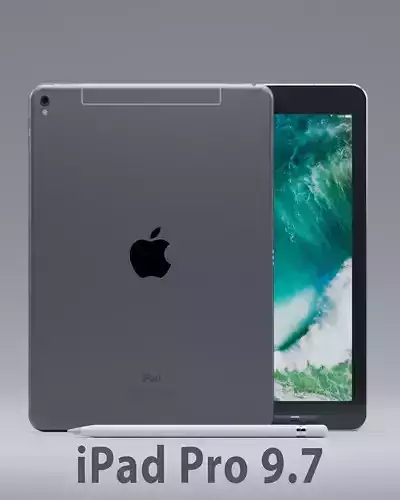 Ipad Pro and Apple Pencil Free 3D model