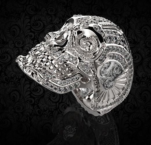 Skull Ring 3D 3D print model