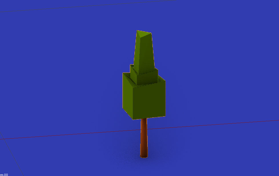 low poly nature tree Low-poly 3D model_10