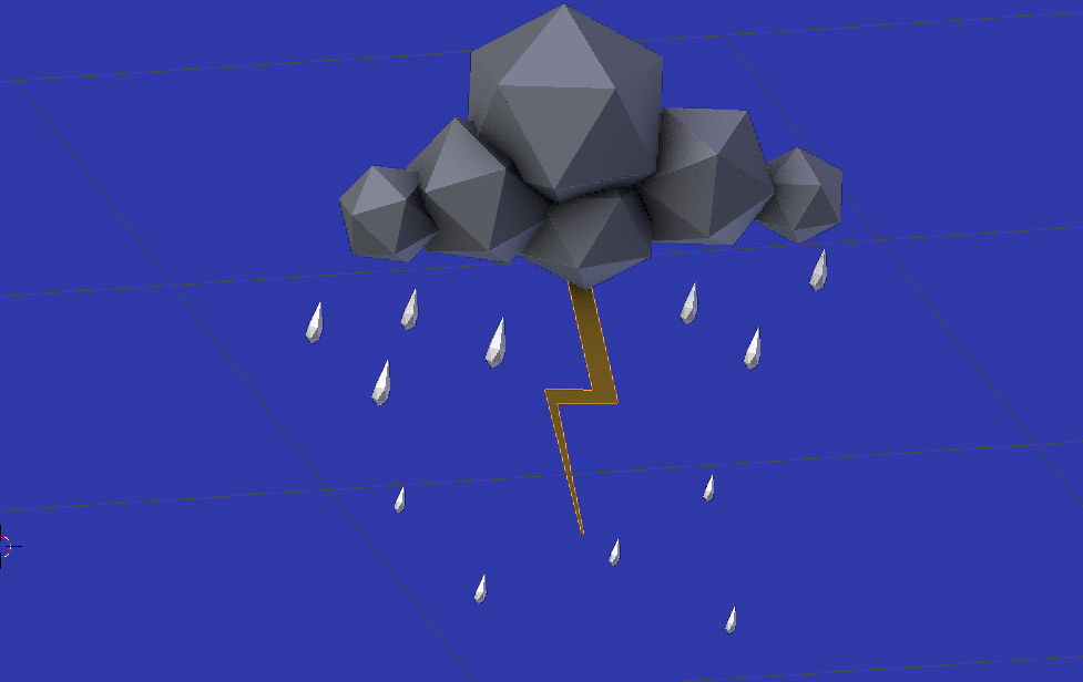 low poly nature tree Low-poly 3D model_16