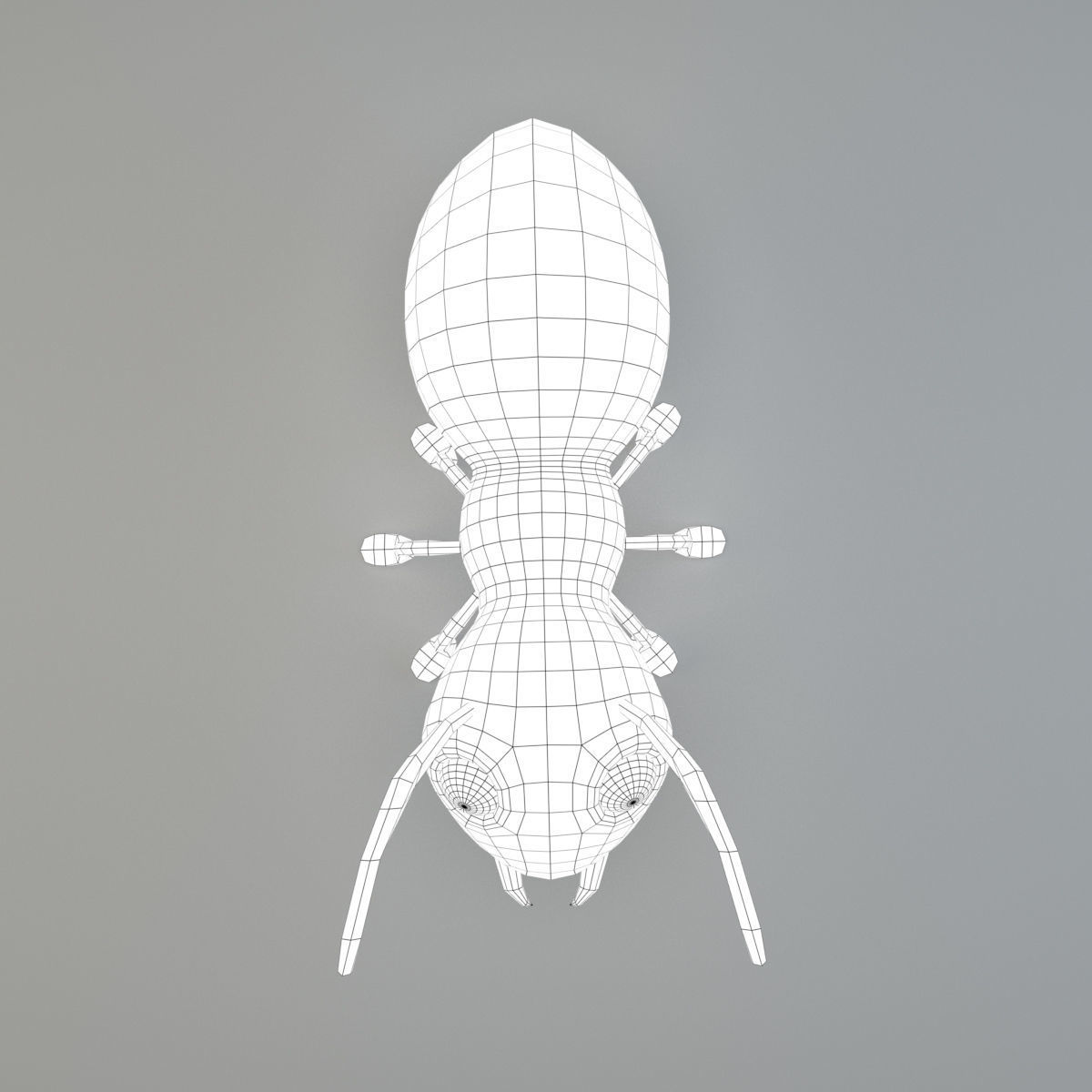 Cartoon Ant Low-poly 3D model_7