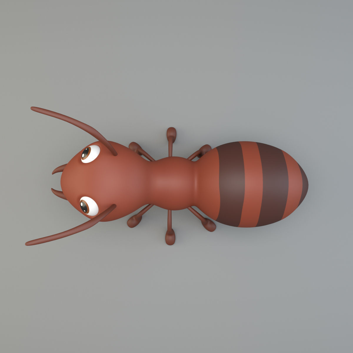 Cartoon Ant Low-poly 3D model_3