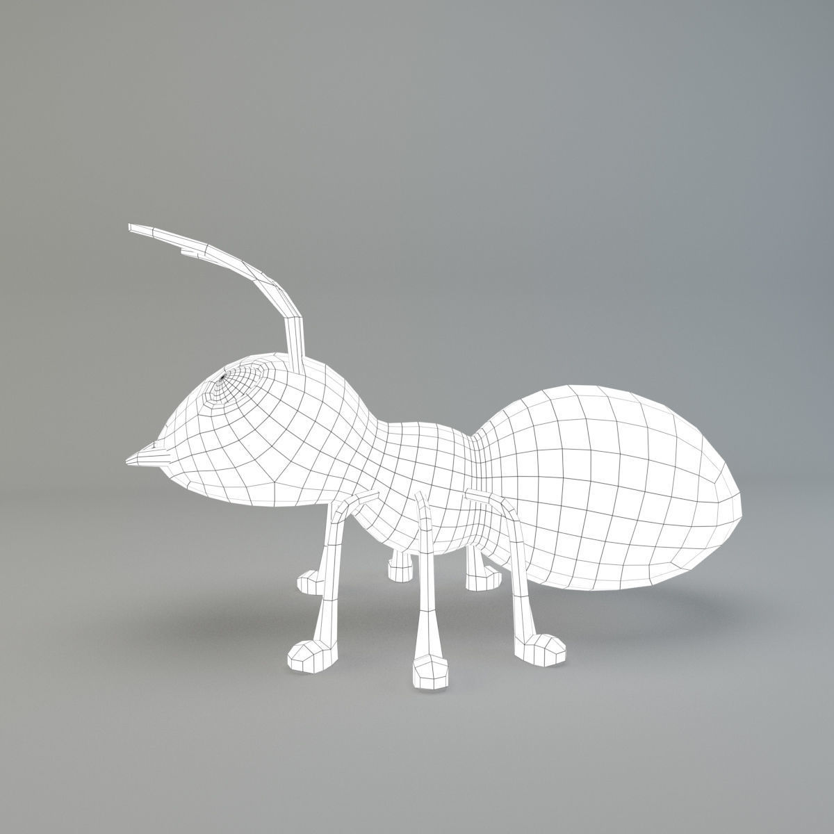 Cartoon Ant Low-poly 3D model_6