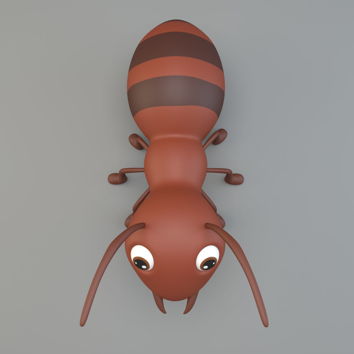 Cartoon Ant Low-poly 3D model_2