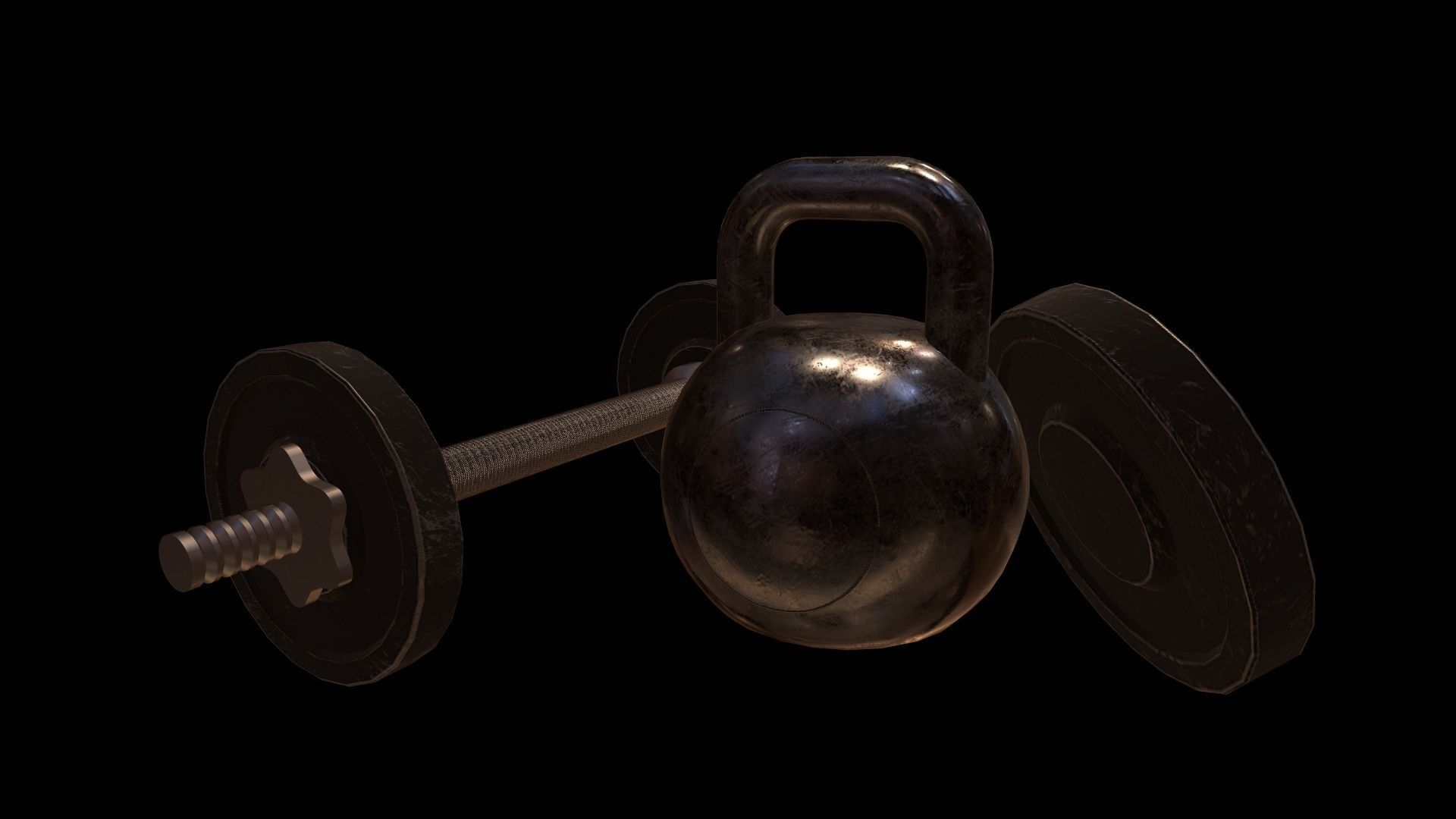 Gym Props Pack Low-poly 3D model