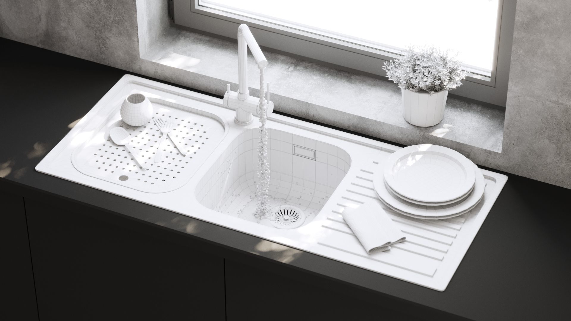 Barazza sinks 3D model_2
