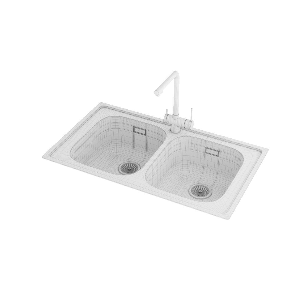 Barazza sinks 3D model_24