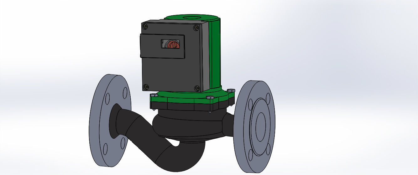 Centrifugal Circulating Pump 3D model_1