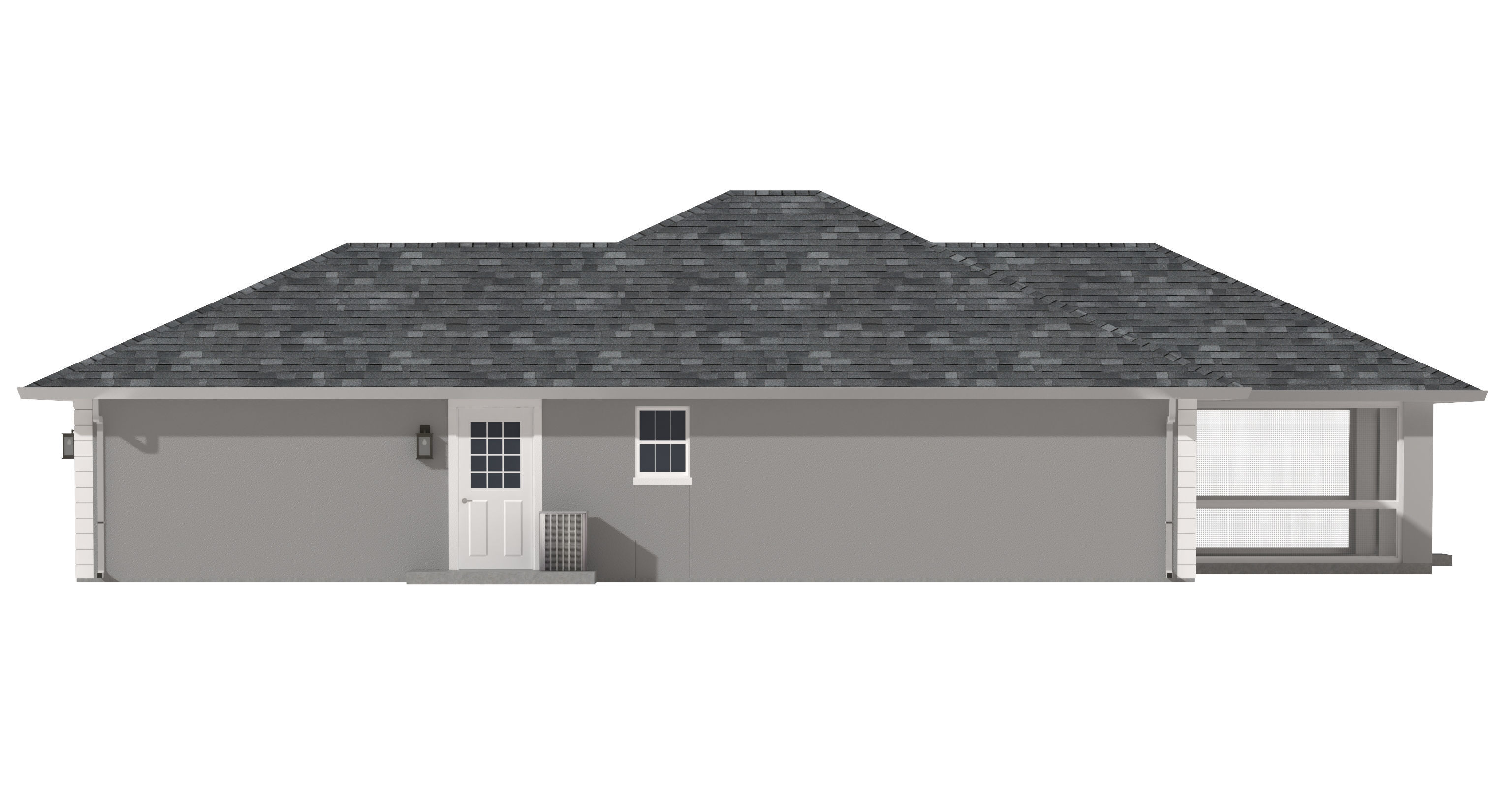 House-023 Low Poly 3D model_7