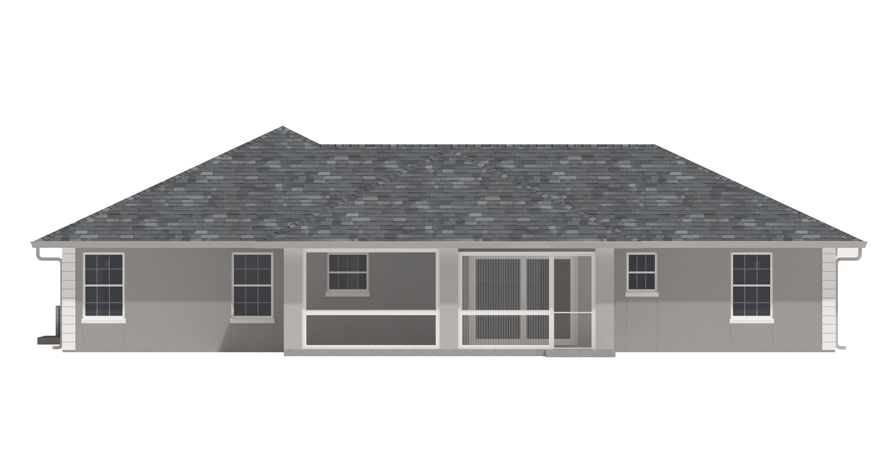House-023 Low Poly 3D model_8