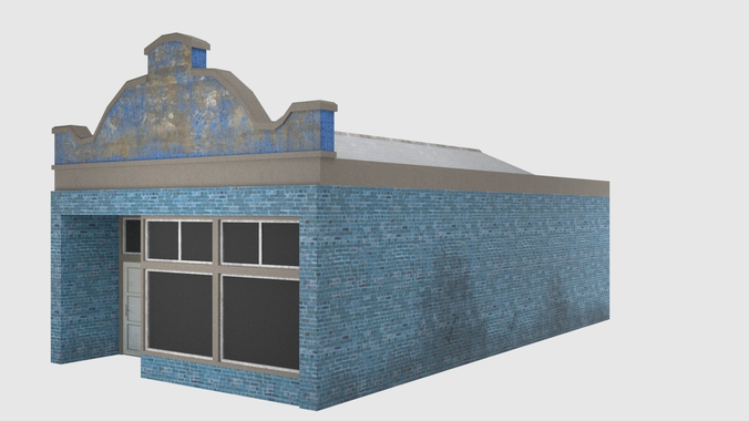 Small Shop - Game Ready Low-poly 3D model