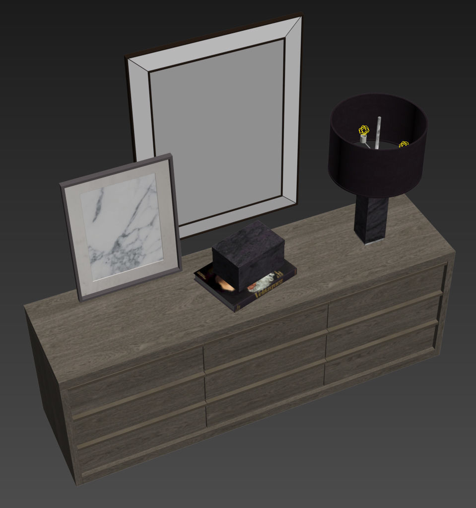 RH BEZIER 9-DRAWER LARGE DRESSER 3D model_8