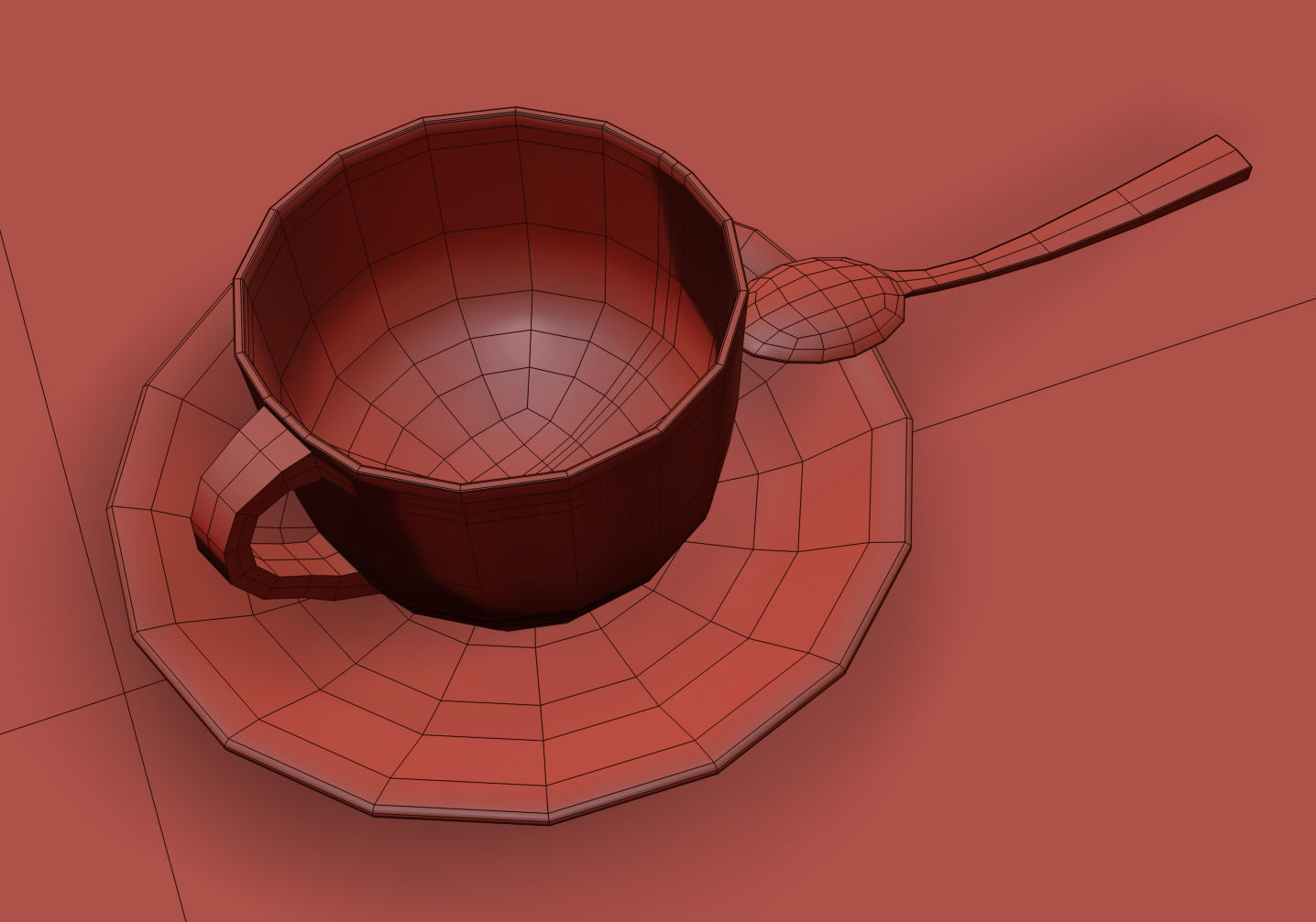 LISABO coffe table 70cm 3D model_9