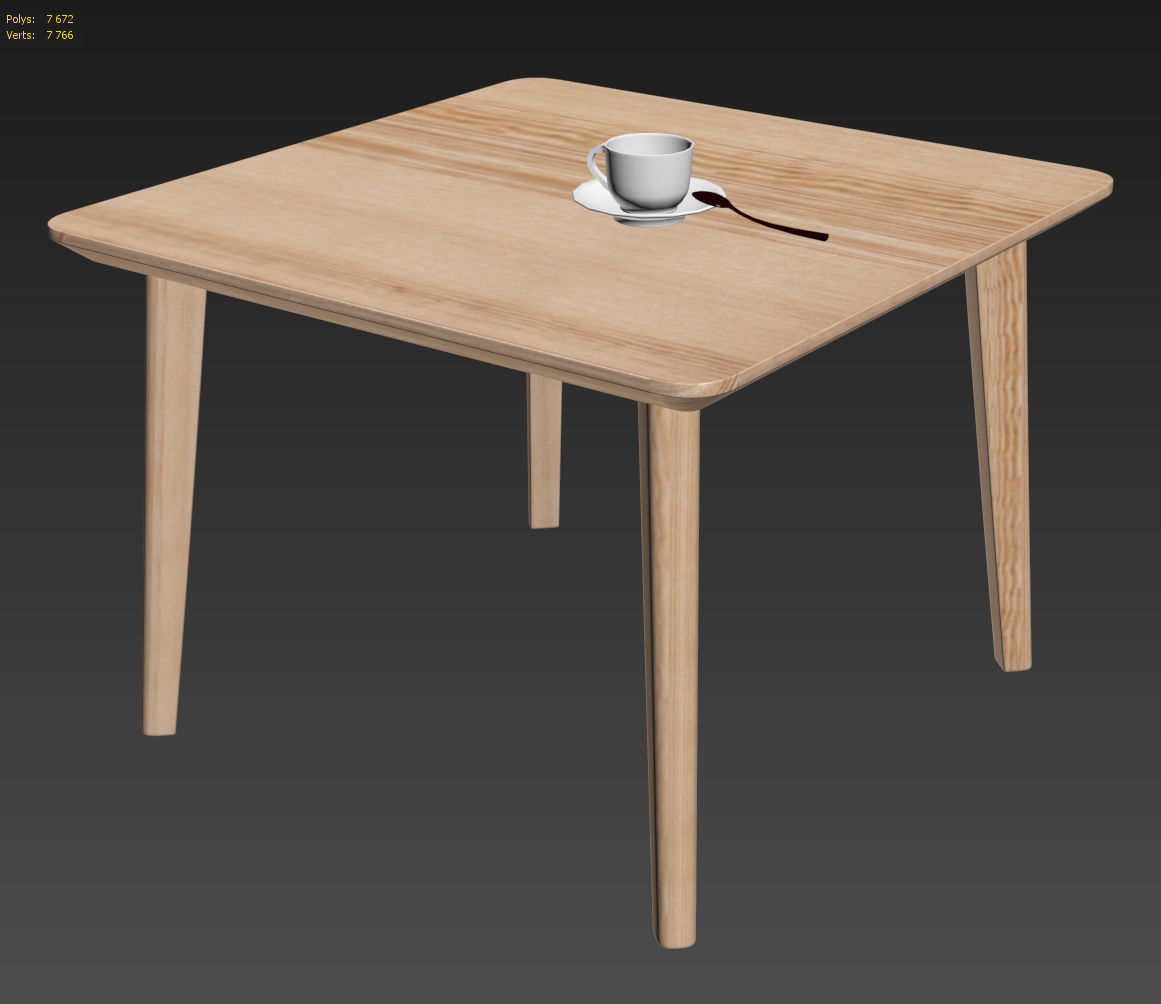 LISABO coffe table 70cm 3D model_5