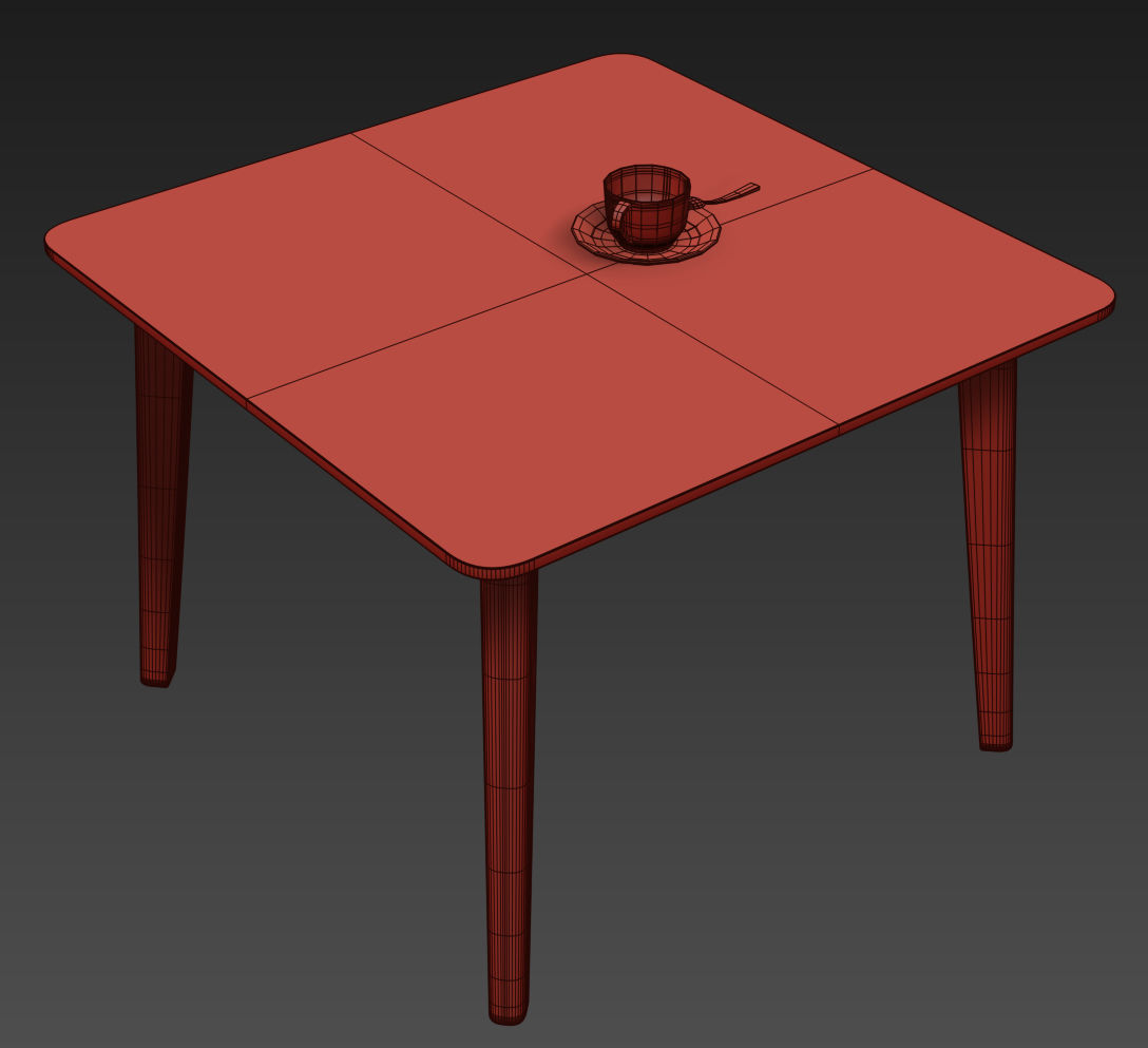 LISABO coffe table 70cm 3D model_8