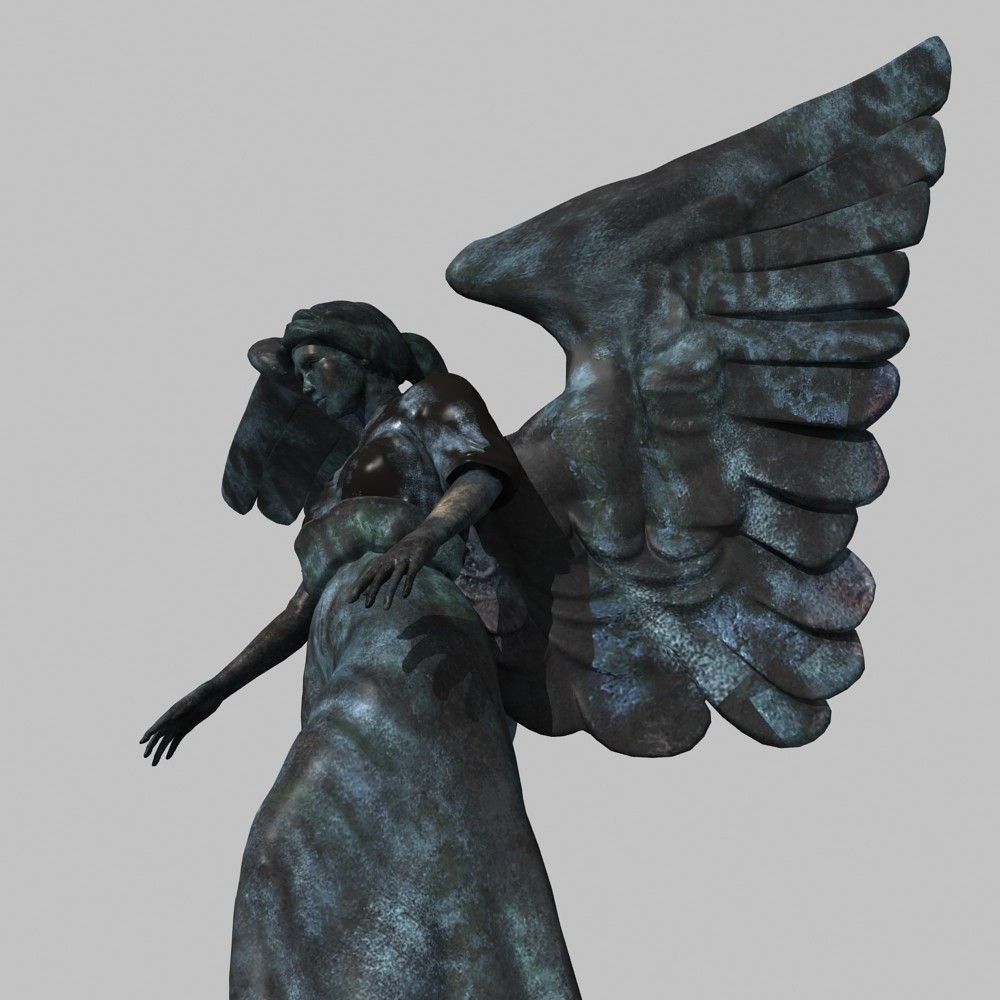 Bronze Goddess 01 3D model_8