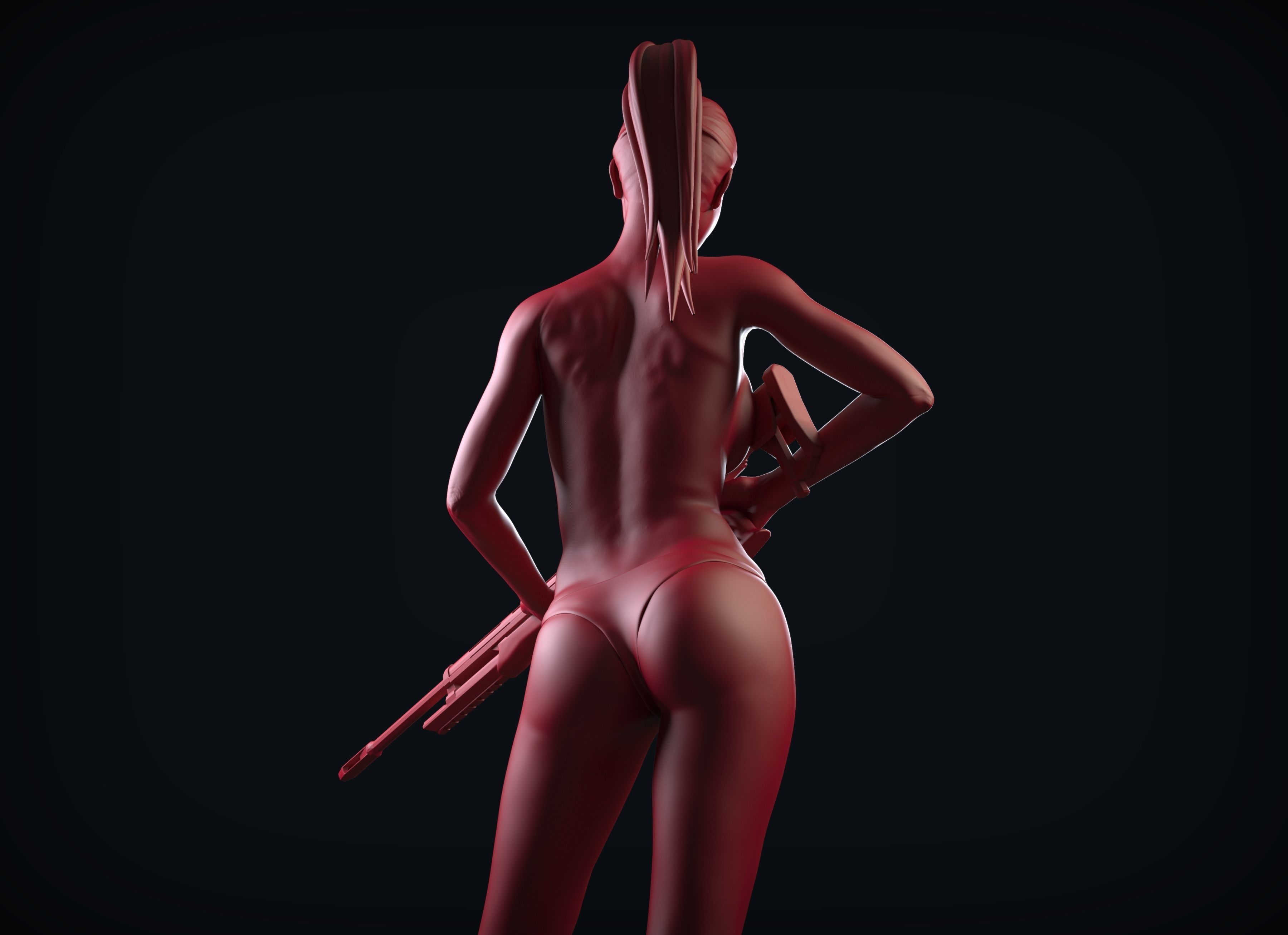 Zbrush Female Sculpt 07 3D model_2