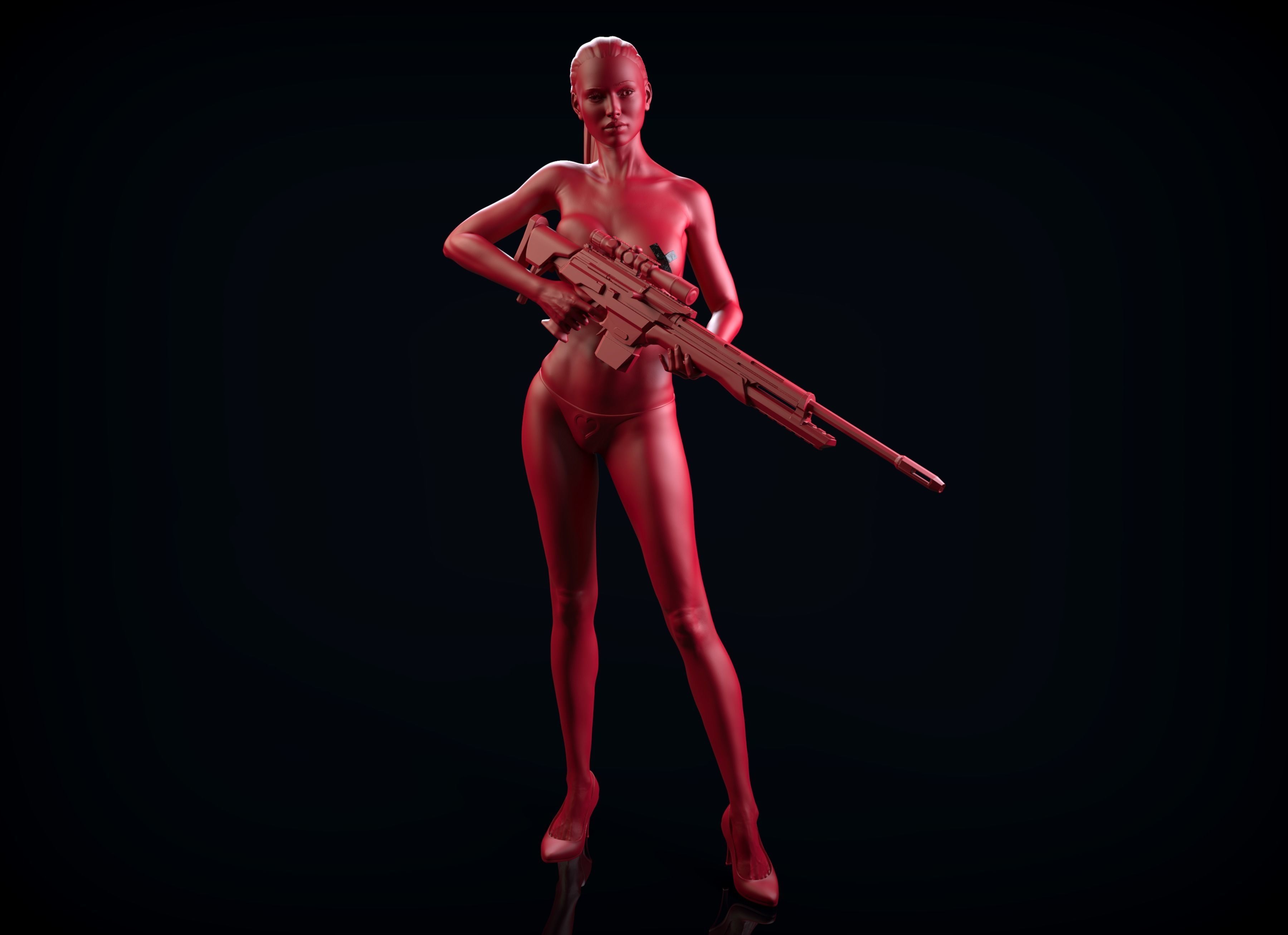 Zbrush Female Sculpt 07 3D model_3