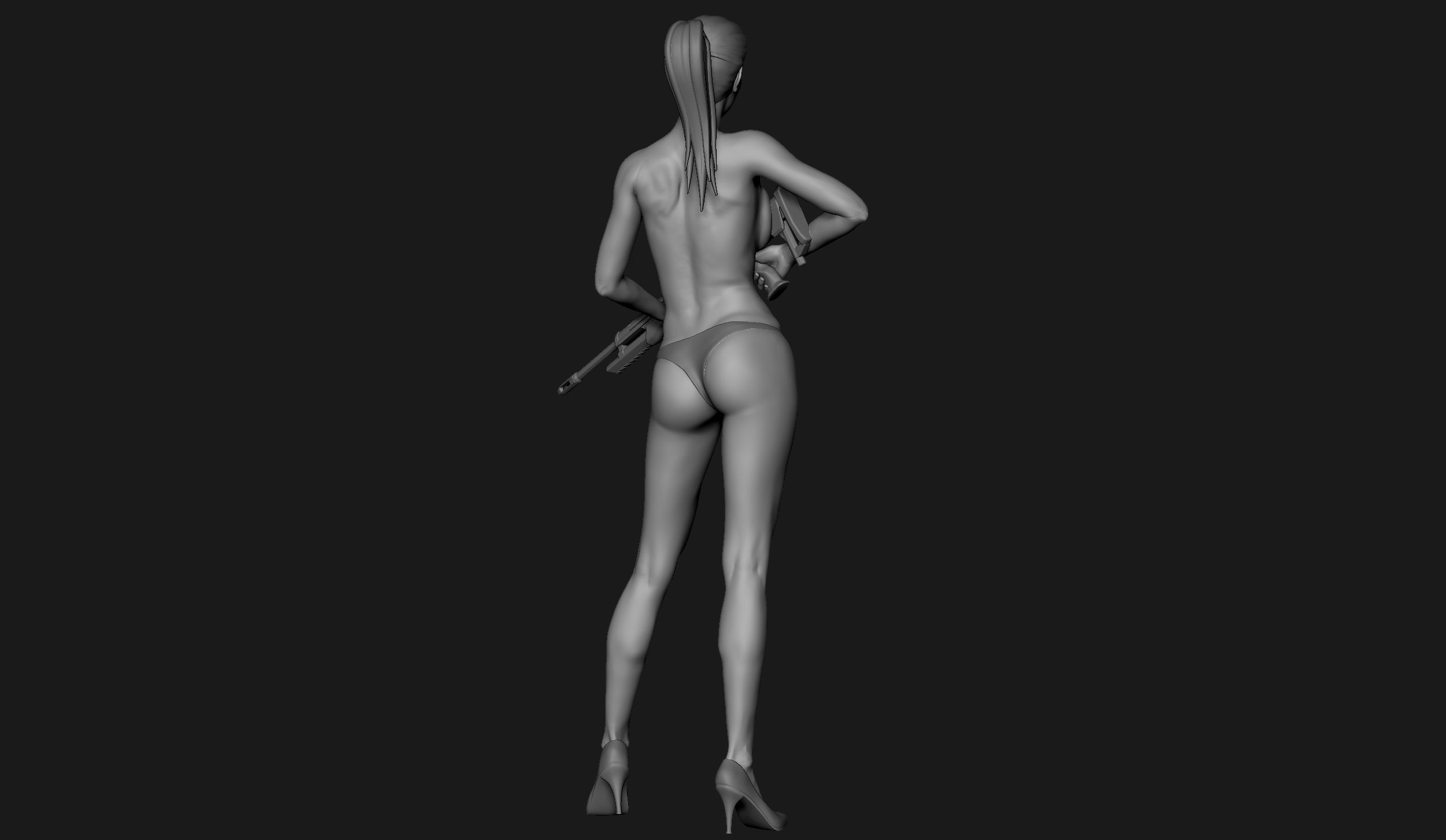 Zbrush Female Sculpt 07 3D model_7