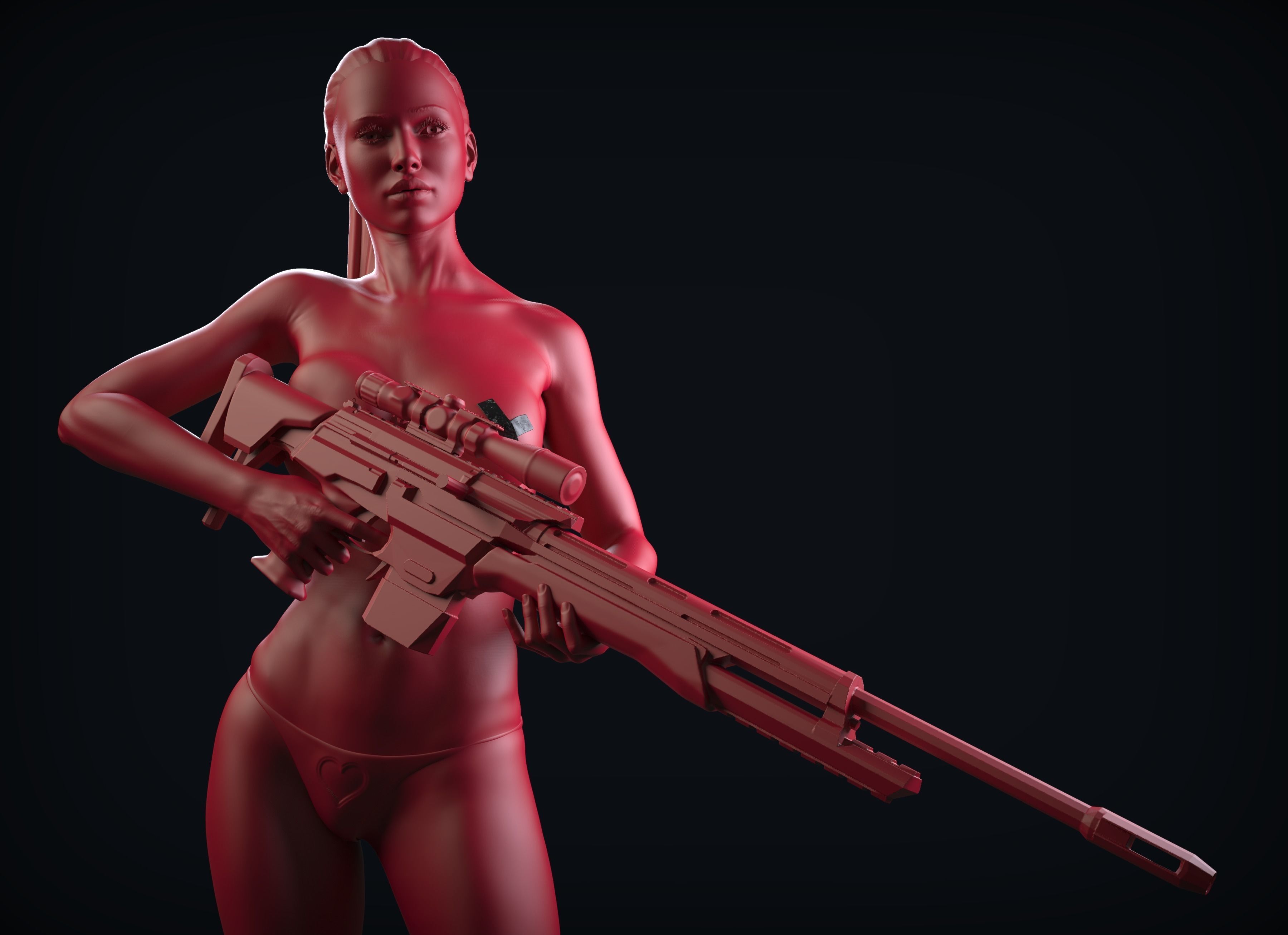 Zbrush Female Sculpt 07 3D model_0