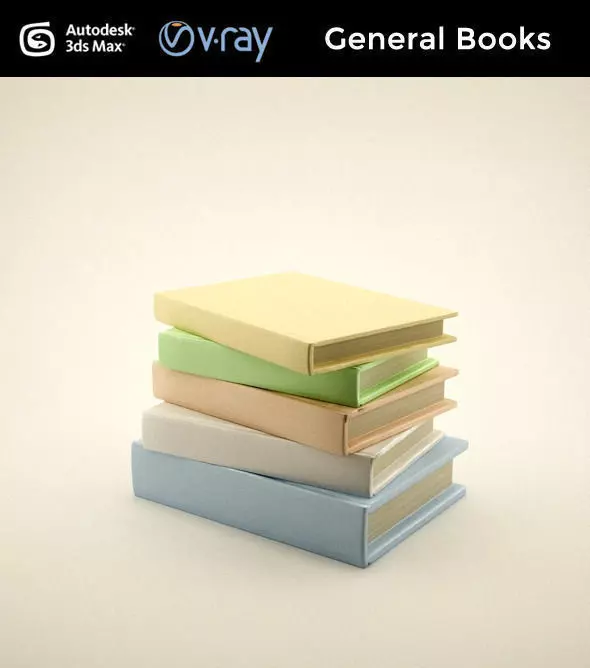 General Books Free 3D model_0